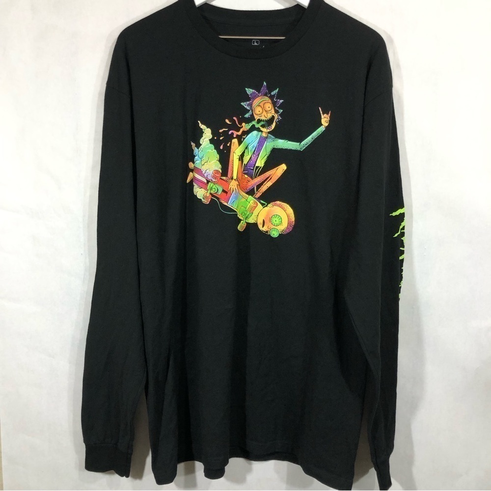 Rick and Morty 2029 Graphic long sleeve Tee L